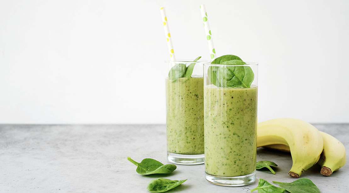 Green Smoothie with spinach