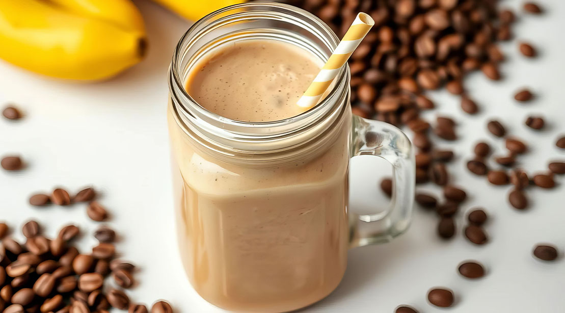 Creamy mocha smoothie