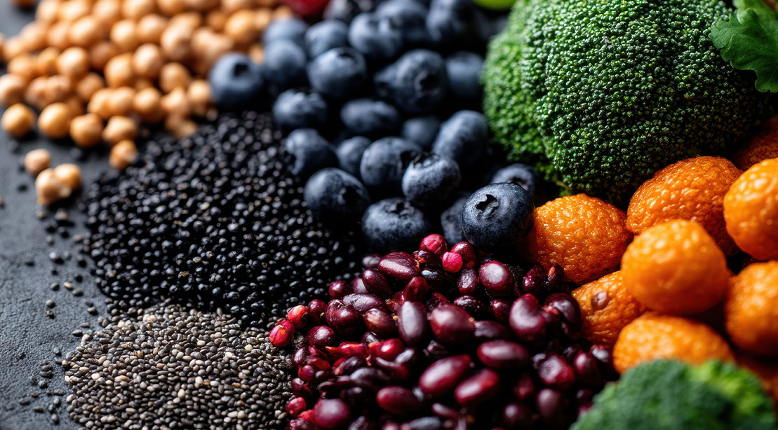 Various superfood ingredients to add into a refreshing healthy smoothie
