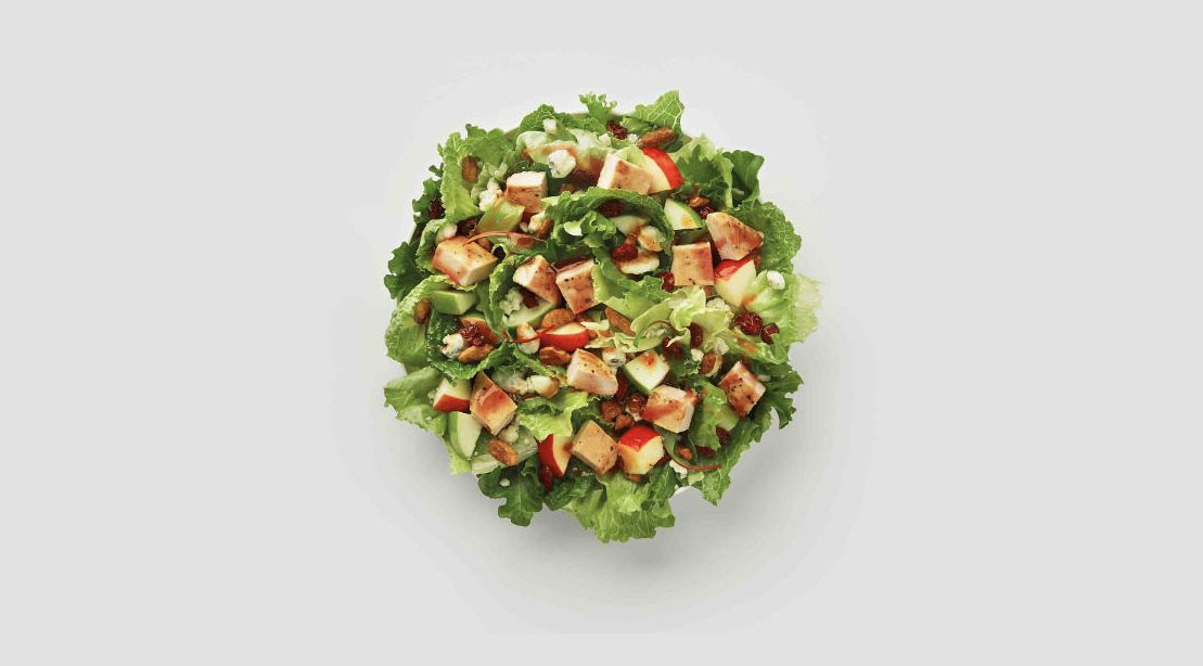 Wendy’s Apple Pecan Salad with 1:2 Packet Pomegranate Vinaigrette