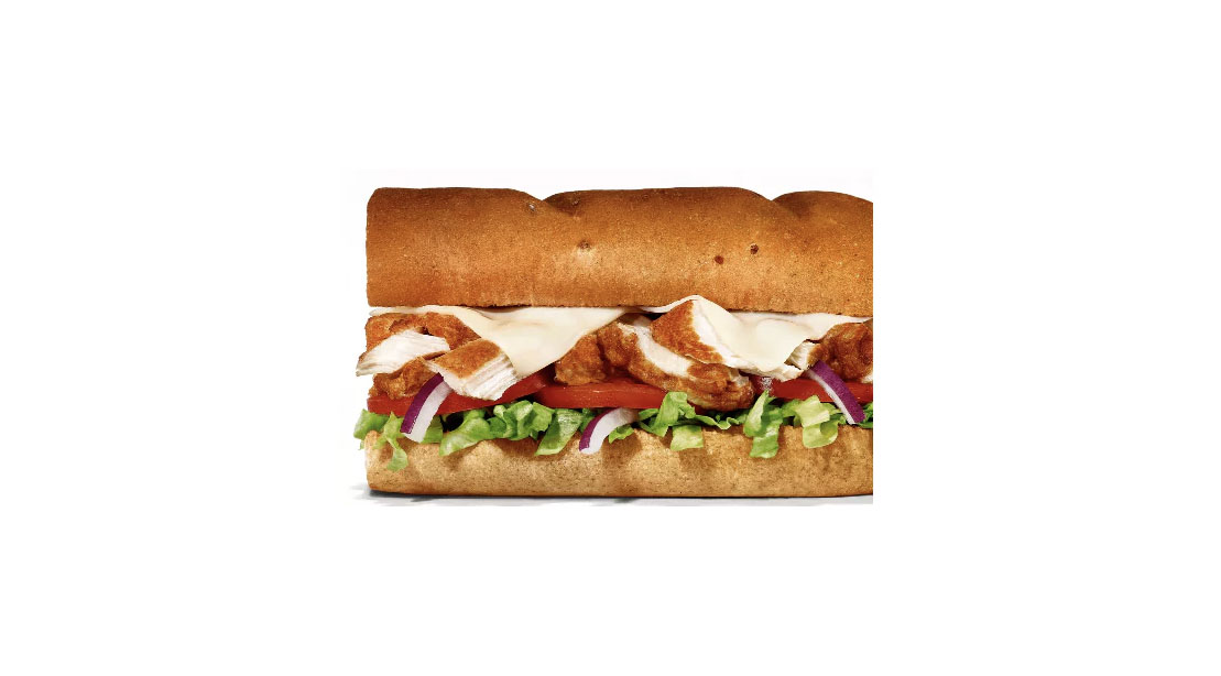 Subway 6-inch Rotisserie Chicken (with smashed avocado)