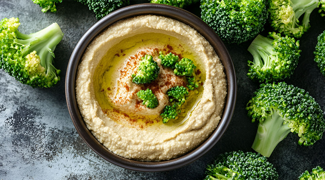10 Easy Ways to Increase Your Protein Intake With Every Meal and Snack 10 Brocolli and hummus