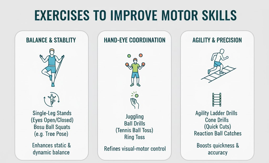 Home 8 Exercises to Improve Motor Skills in Adults and Athletes
