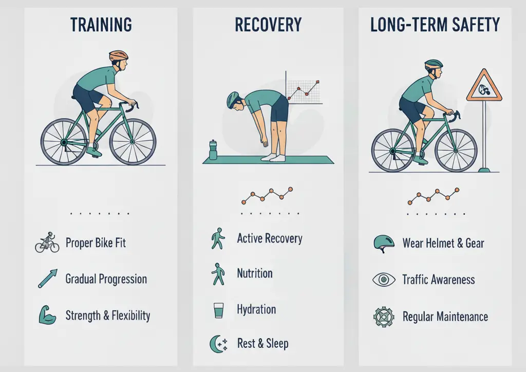 Home 5 Cycling Injury Prevention: Training, Recovery, and Long-Term Safety Tips