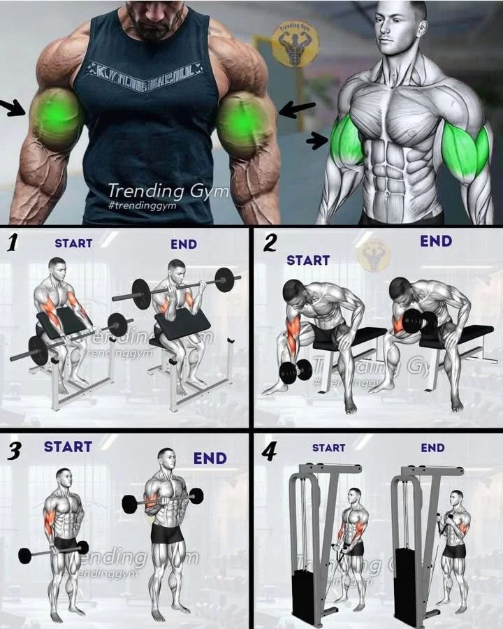 4 effective biceps exercises routine for arm workouts