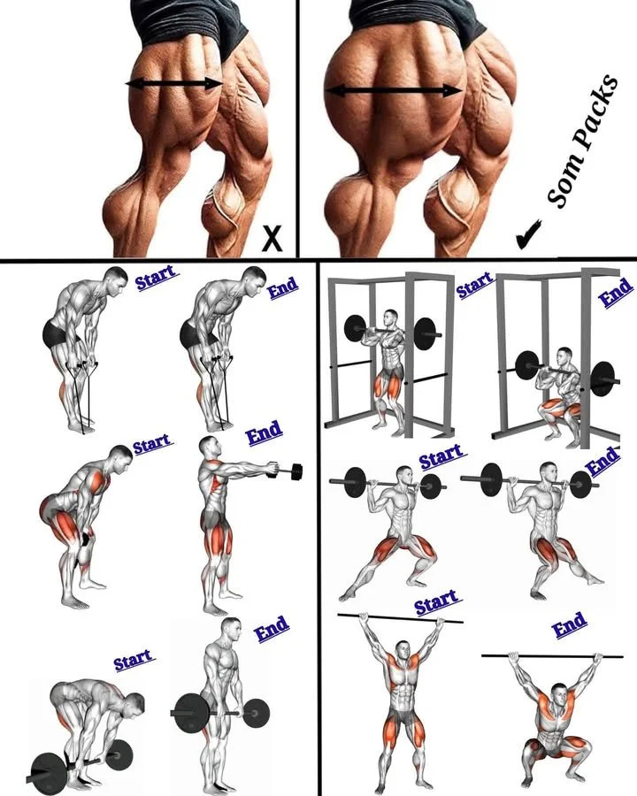 Muscular full legs exercise routine for strength and toning