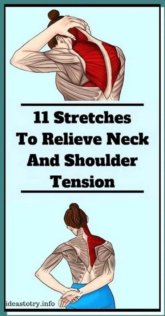 11 Exercises to Ease Tension in Your Neck and Shoulders 2 Exercises targeting neck and shoulders to relieve tension and improve flexibility.