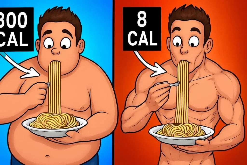 A variety of foods that have almost 0 calories for healthy snacking