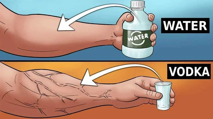 Person showing veiny arms after following tips for vascularity and muscle definition.