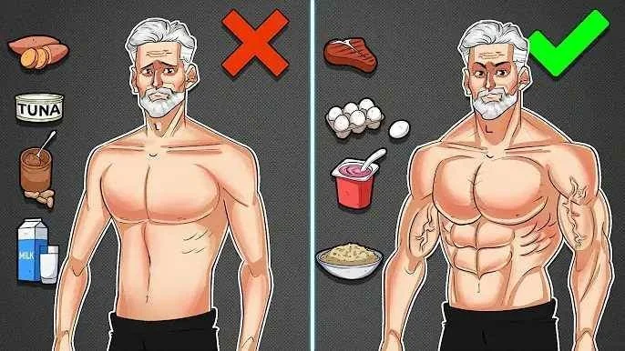 7 essential foods for muscle growth in men over 40