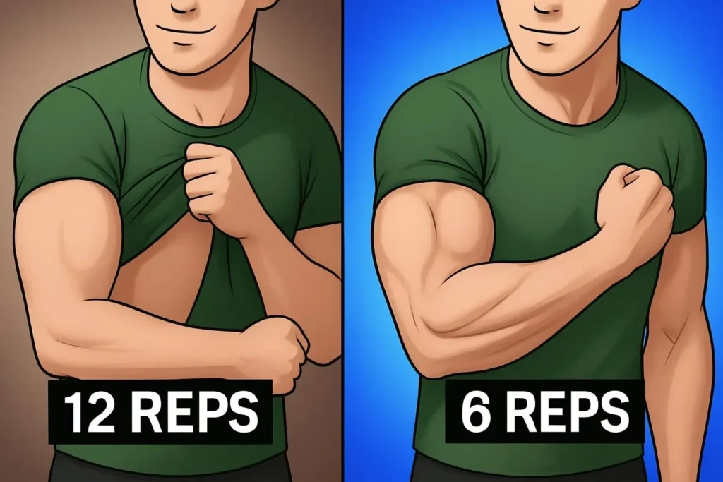Illustration of shoulder workouts for optimal shoulders growth results.