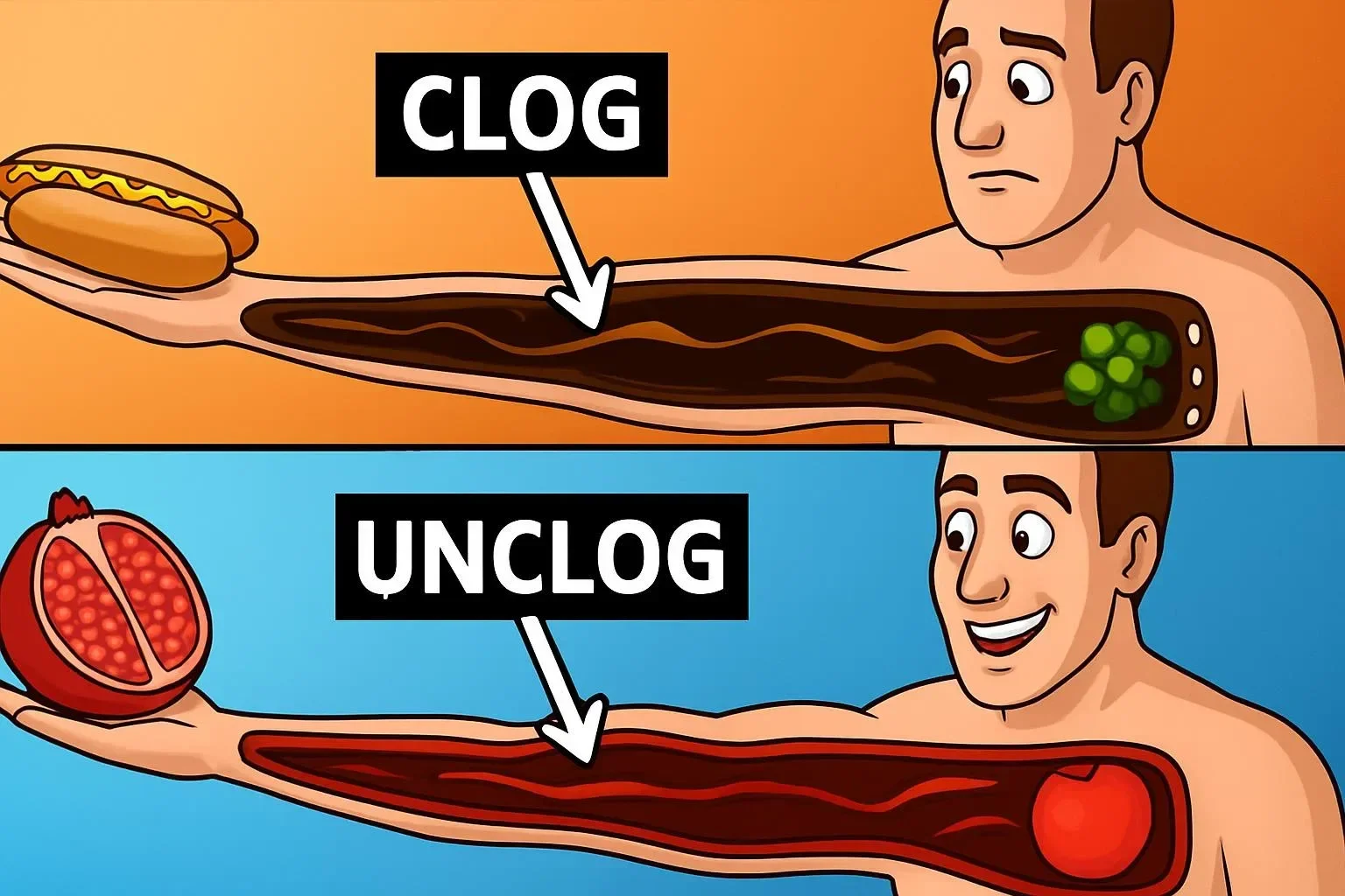 9 Foods that Clog and Unclog Arteries for Better Heart Health