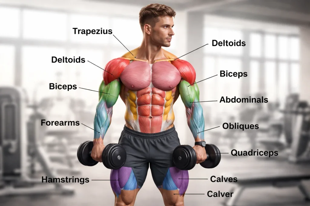 Which muscle groups will you train