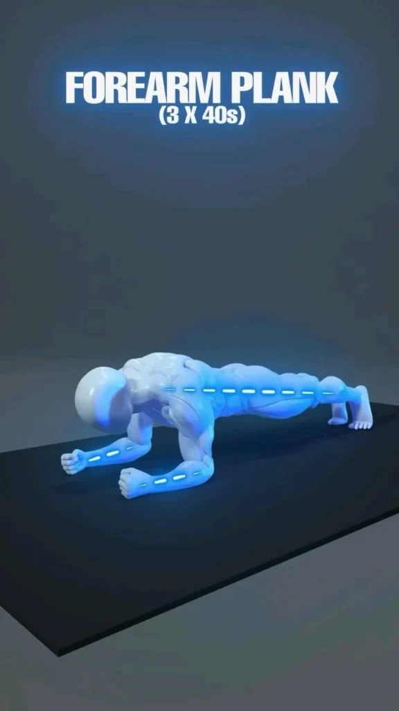 Abs Workout 6 Person performing an abs workout routine for core strength and definition.