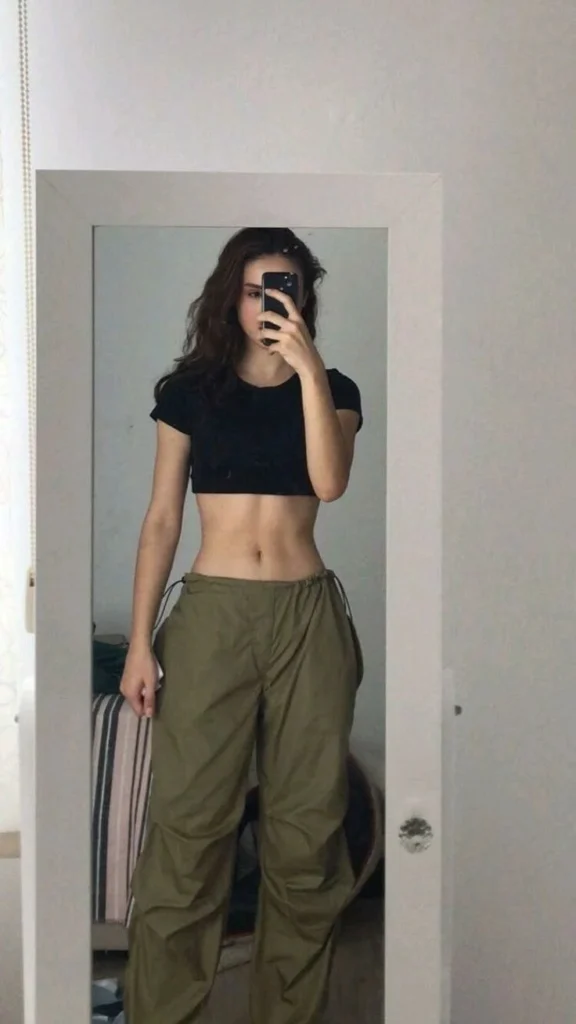 crop top and sweatpants outfits 2 Chic crop top and sweatpants outfit for a trendy casual look