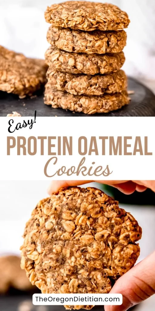 Easy Proetin Oatmeal Cookies 5 Easy protein oatmeal cookies with ingredients for a healthy treat.