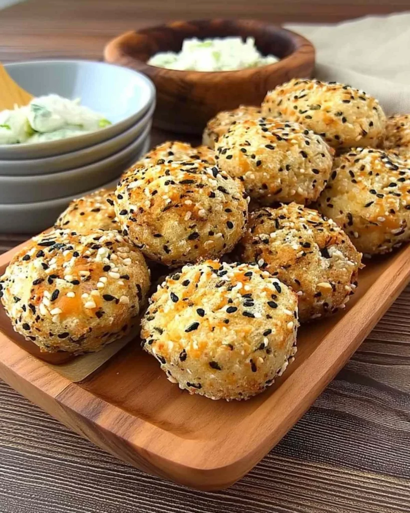 High-Protein Bagel Bites 15 High-protein bagel bites ready to be enjoyed as a healthy snack.