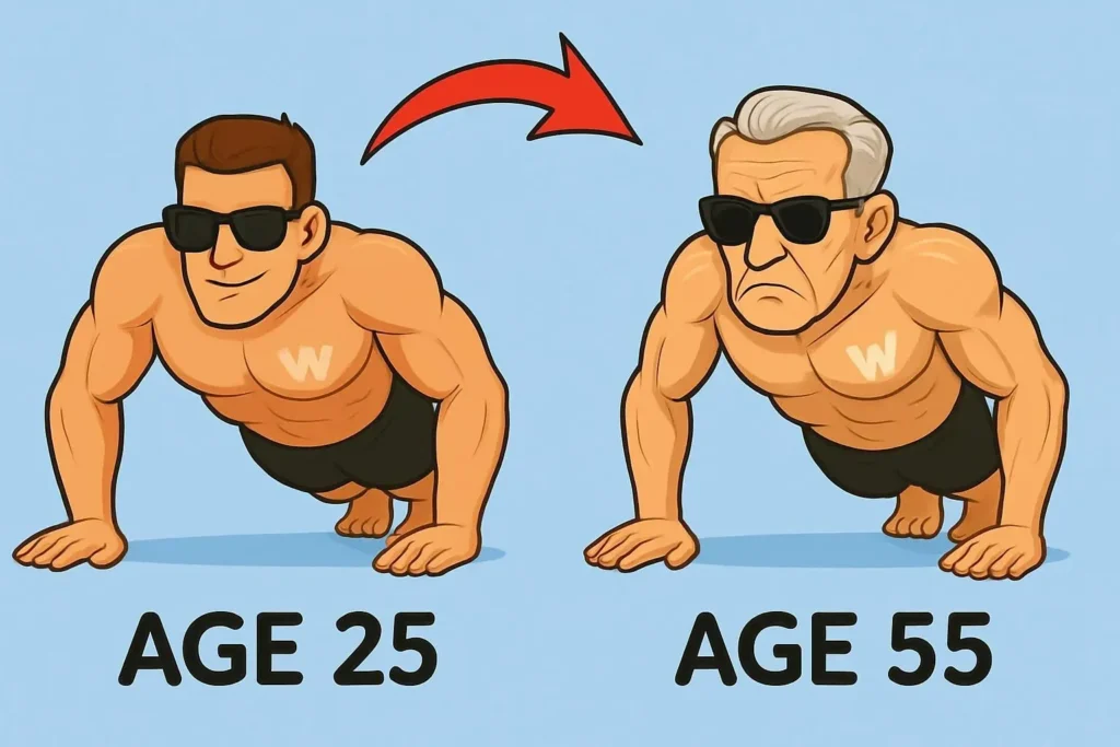 Person doing push-ups to improve fitness and strength