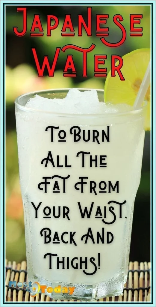 Bowl of Japanese water promoting fat burning for weight loss