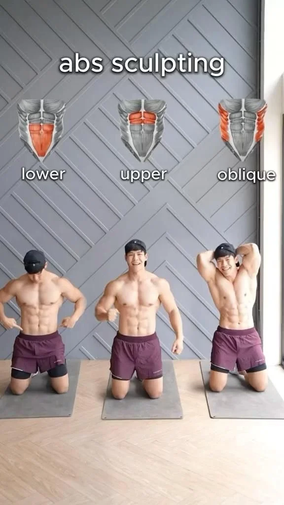 Abs workout video showcasing exercises to sculpt and tone your core.