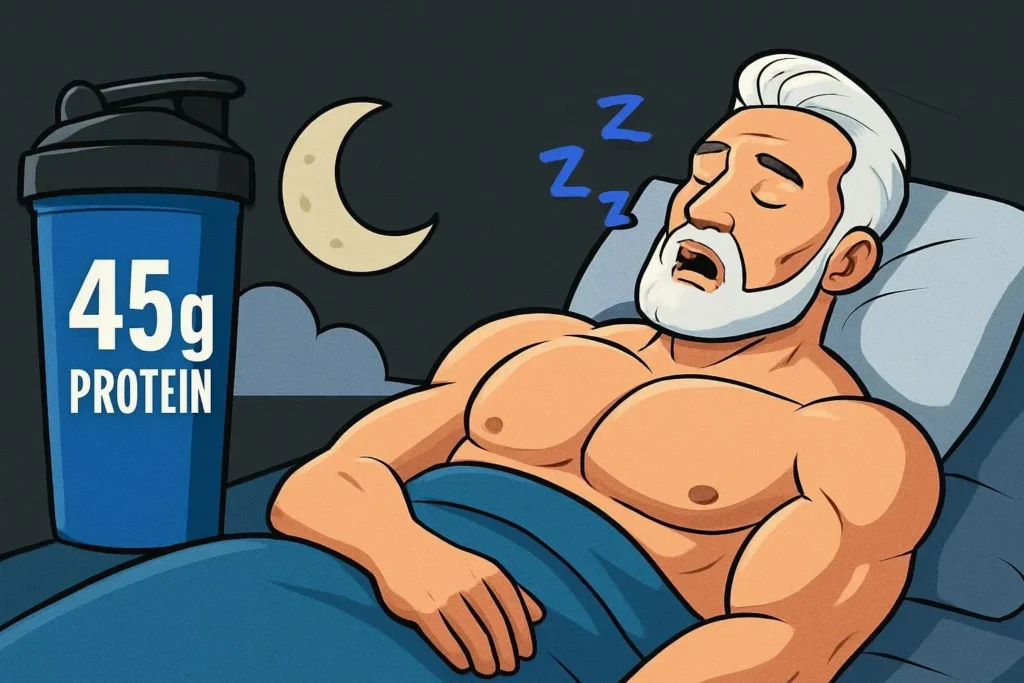 Protein before bed enhances muscle growth study results