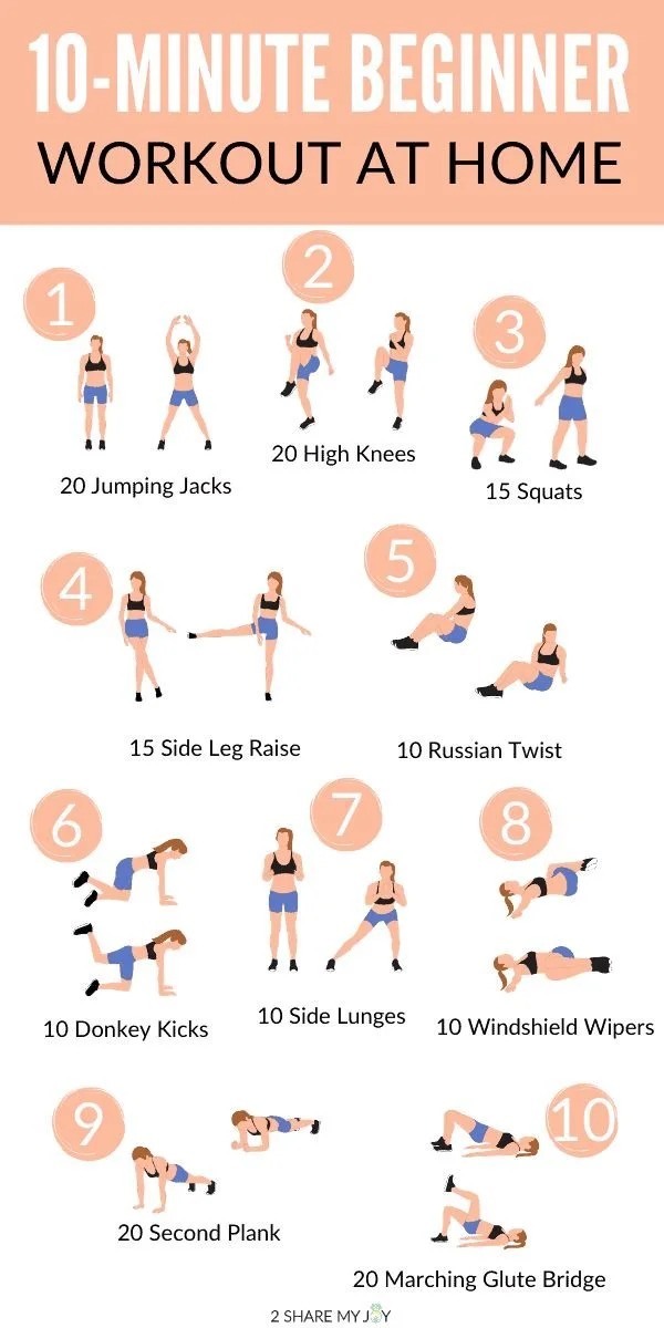 Home 15 10-minute no-equipment home workouts for effective fitness routines