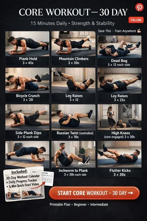 10-Minute Core Workout That Actually Engages Your Abs (No Equipment!)