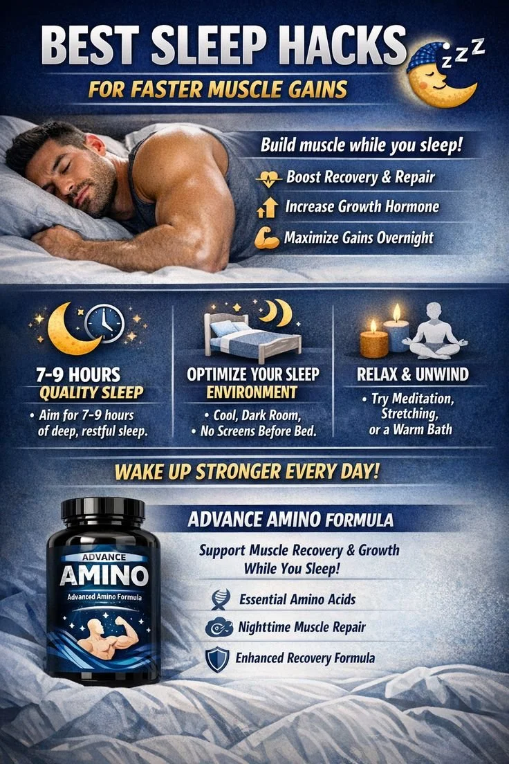 Best Sleep Hacks for Faster Muscle Gains | Check out the Link In My Bio
