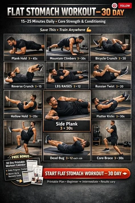 Flat Stomach Workout Men Are Saving Like Crazy 🔥 (Do This at Home)