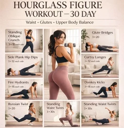 Best Hourglass Figure Exercises for Women: Full At-Home Routine (2026)