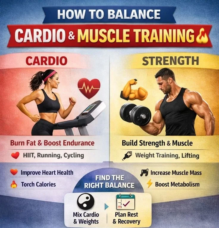 Home 4 Balancing cardio and muscle training for effective workouts and fitness results