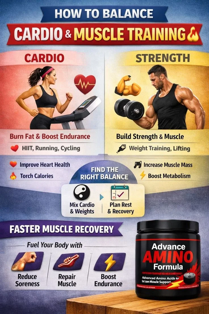 How to Balance Cardio & Muscle Training | Check out the Link In My Bio 4 How to Balance Cardio & Muscle Training | Check out the Link In My Bio