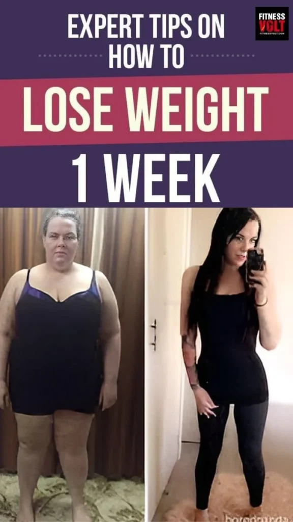 Tips and strategies for losing weight quickly and effectively in a week.