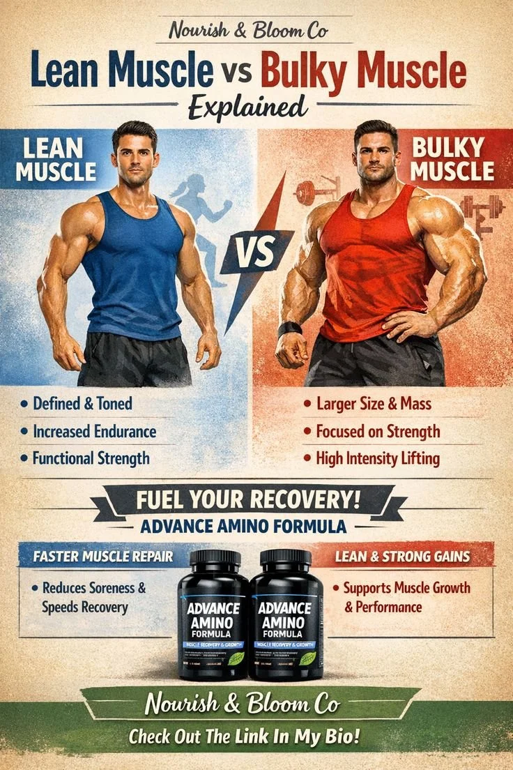 Comparison of lean muscle vs bulky muscle for fitness enthusiasts