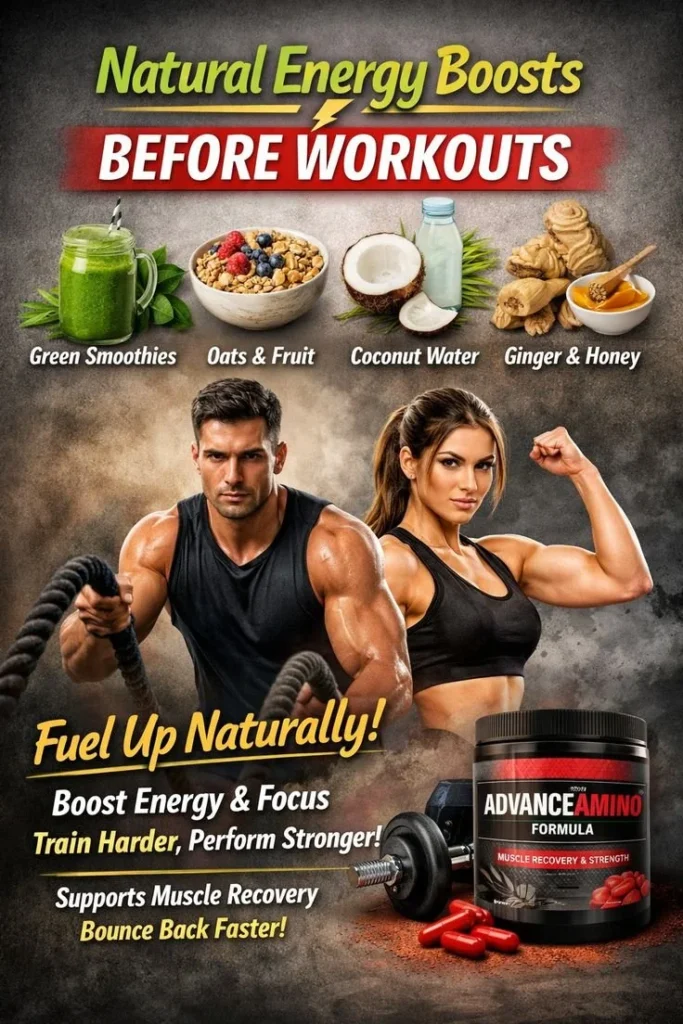 Natural energy boosts for workouts to enhance performance and endurance