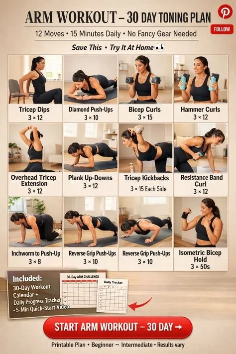 Sculpted Arms at Home 💪 10-Minute Arm Workout Women Are Saving Like Crazy