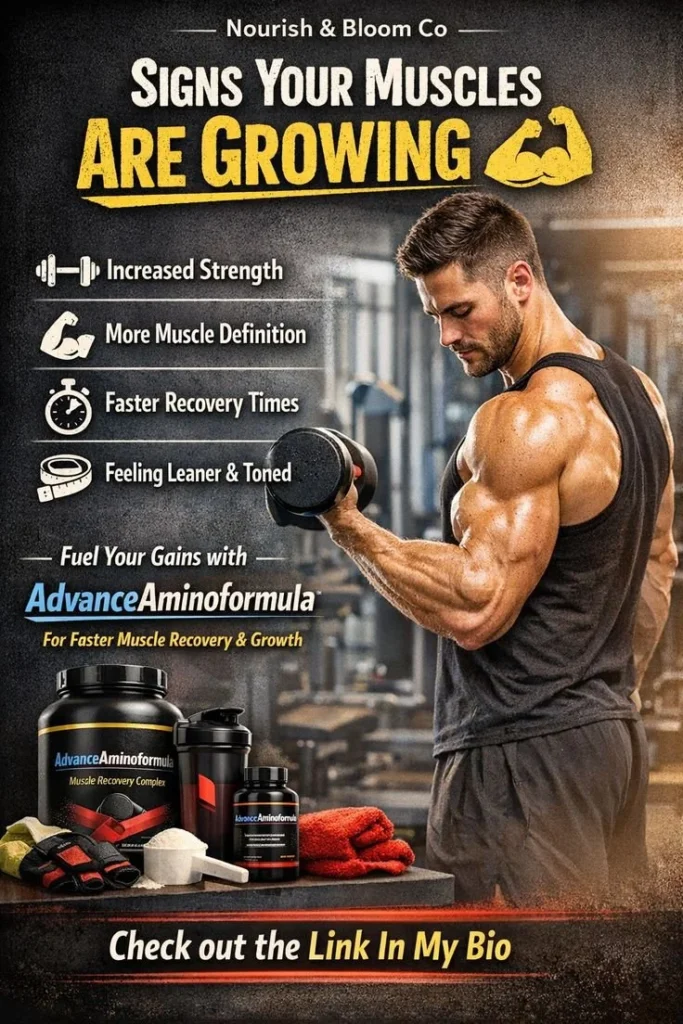 Signs Your Muscles Are Growing | Check out the Link In My Bio 2 Chart showing signs of muscle growth and workout progress