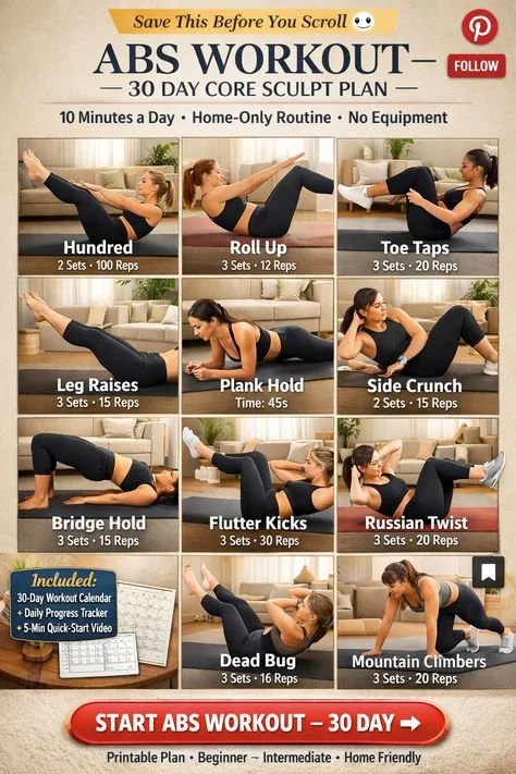 10-minute abs workout for effective core strengthening