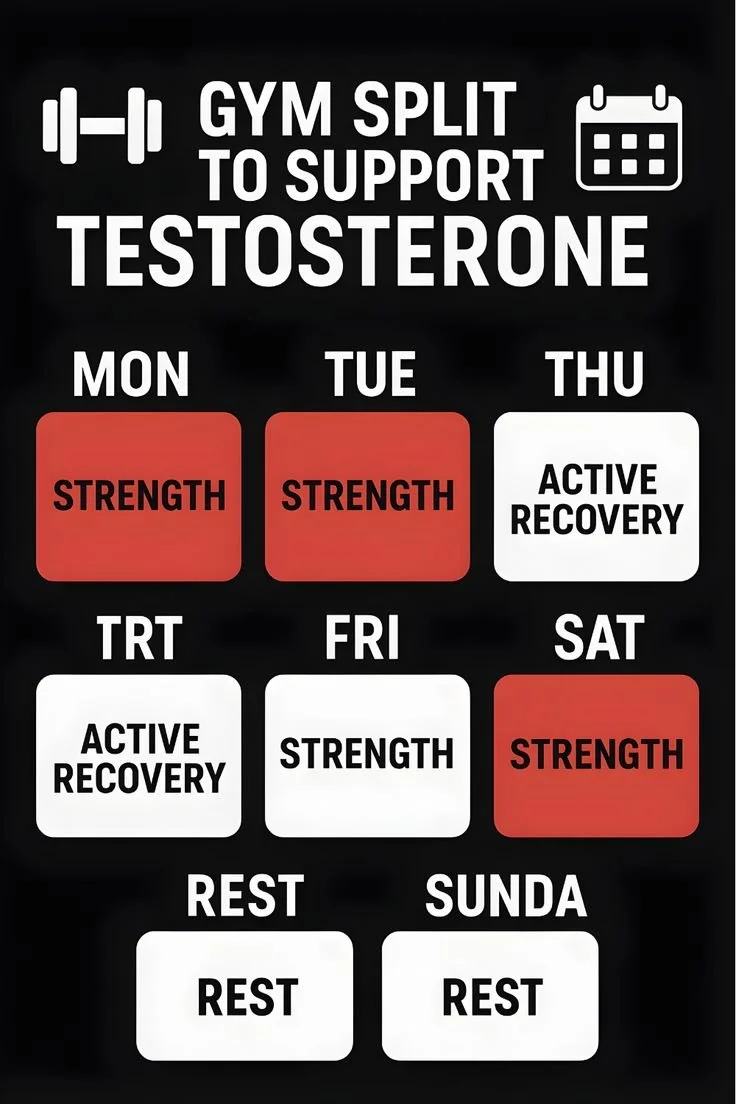 Weekly Strength Training Split for Better Testosterone 4 Weekly Strength Training Split for Better Testosterone