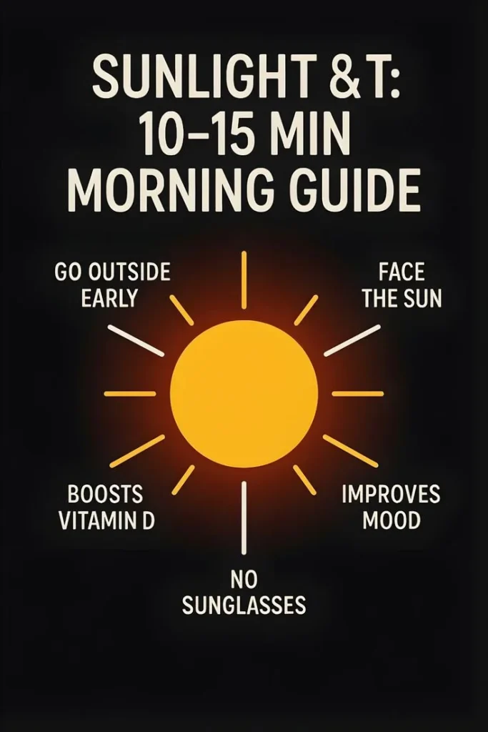 Why Morning Sunlight Supports Healthy Testosterone 2 Morning sunlight filtering through trees promoting health and testosterone levels