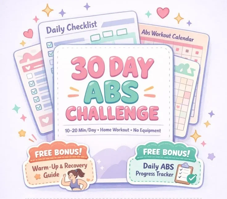 30 Day Abs Challenge for Beginners - Achieve a Flat Stomach at Home.