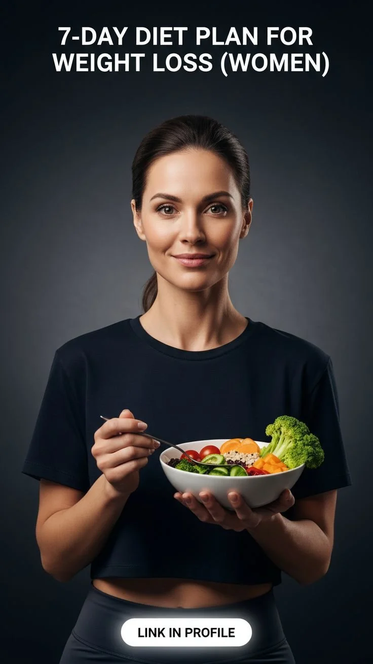 7-Day Diet Plan for Weight Loss designed specifically for women