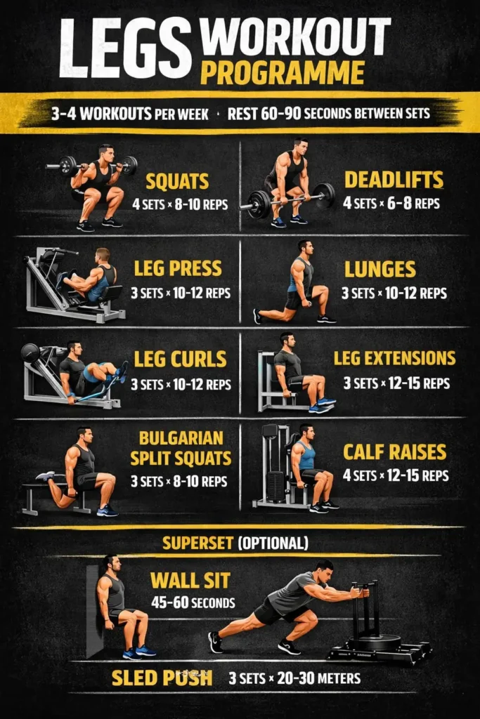 legs workout programme