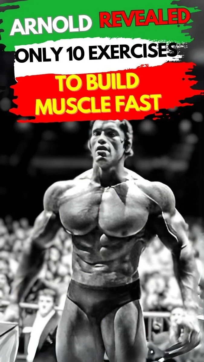 10 essential exercises for men to build stronger muscle like Arnold.