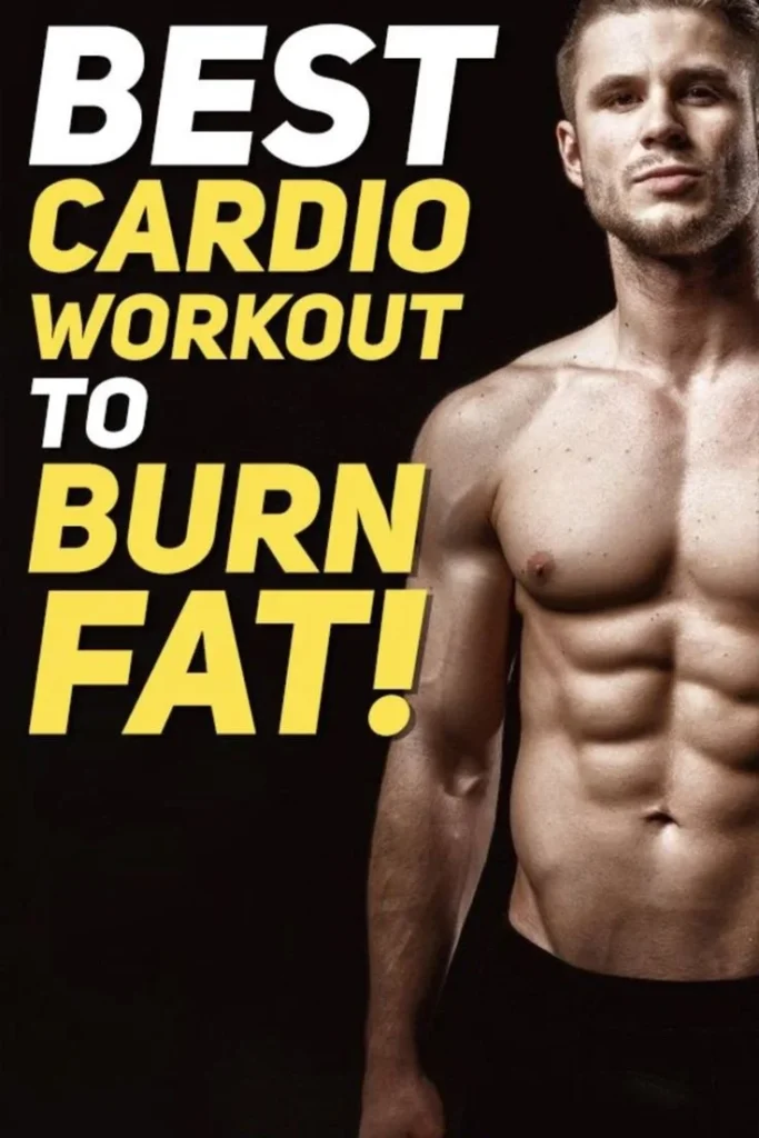 Person doing a fat-burning cardio workout for weight loss