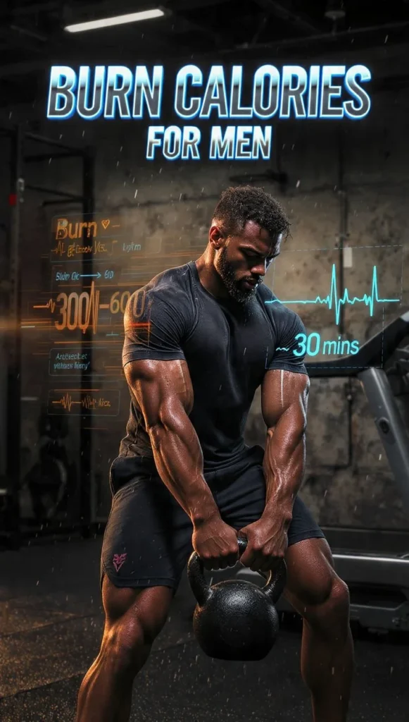 Man focusing on fat loss strategies to burn calories efficiently.