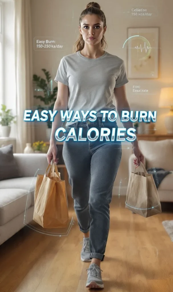 Easy Ways to Burn Calories | Simple & Effective Tips 3 Person exercising to burn calories effectively with simple tips.