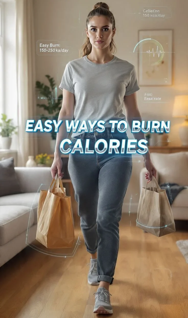 Person exercising to burn calories effectively with simple tips.
