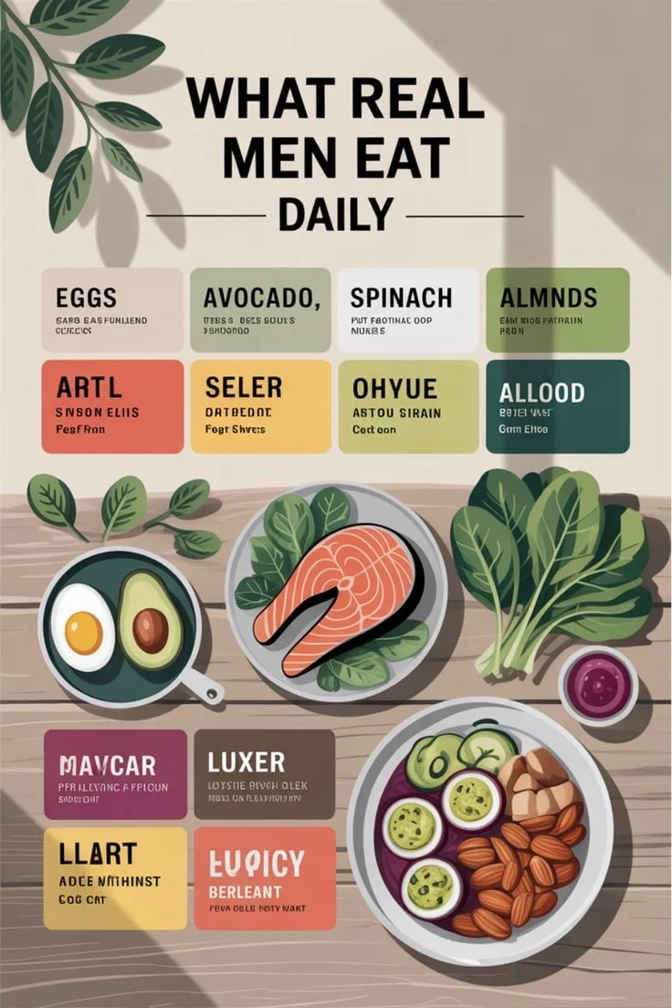 Home 25 Healthy meal options for a focused man to boost energy and concentration.