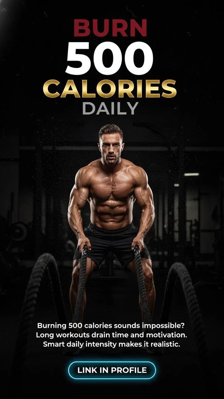 Ways to burn 500 calories daily through exercise and activities